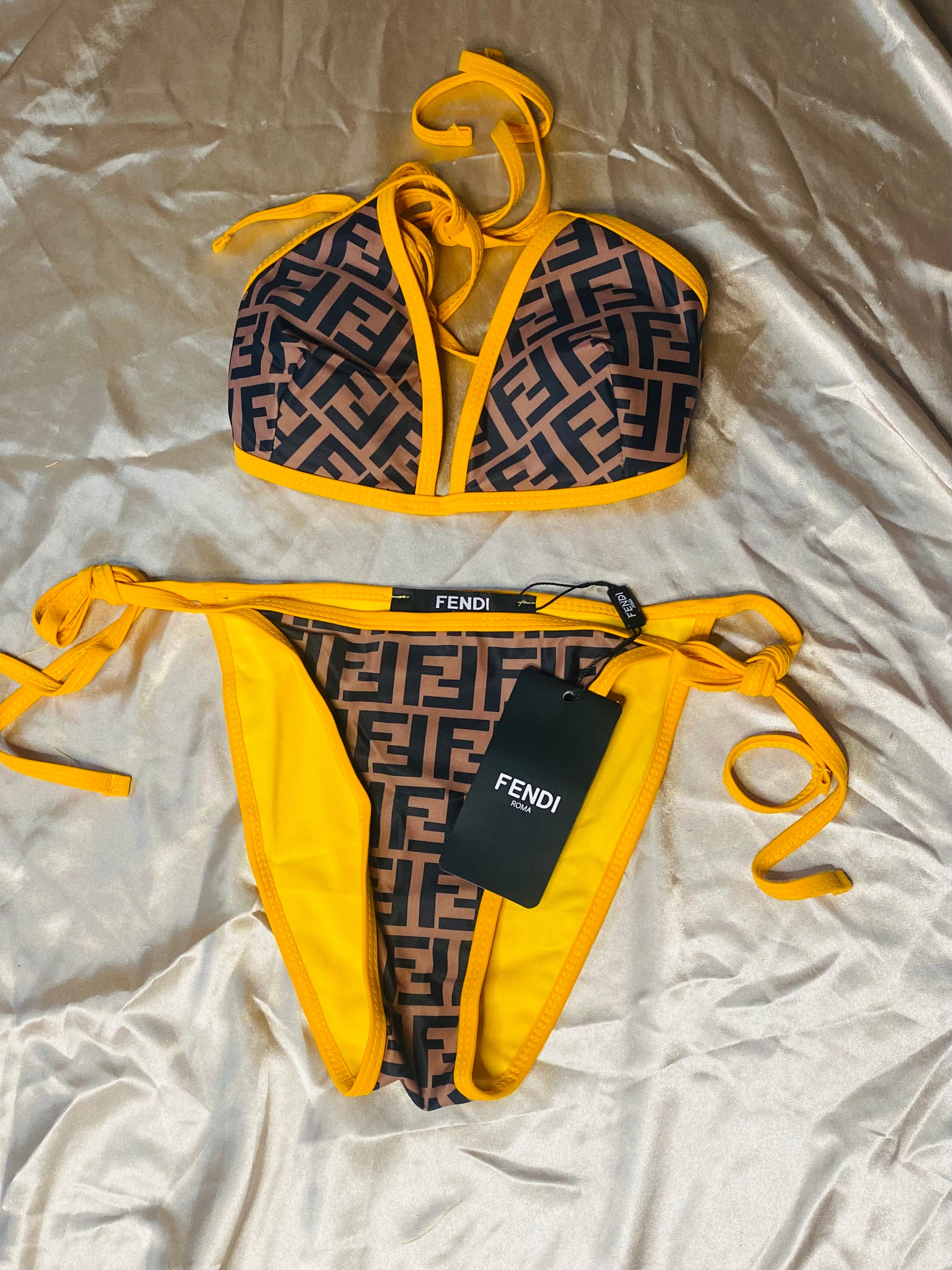 Women's swimsuit Fendi print | Chill Factory 2021