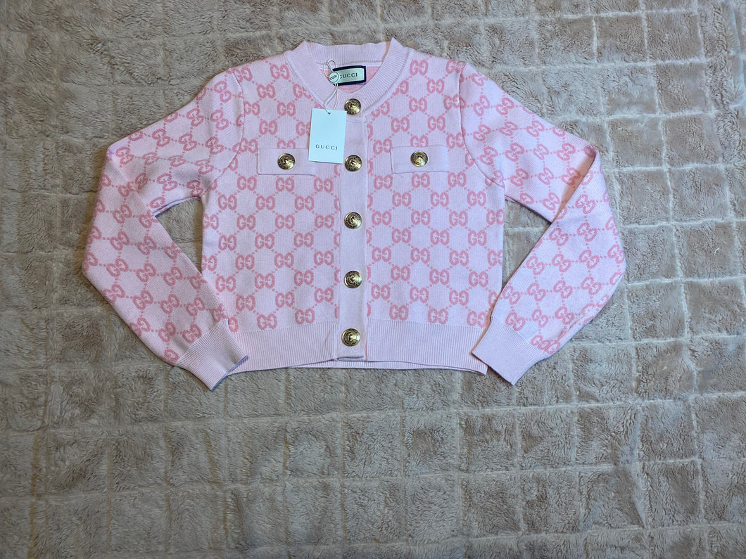 Pink Gucci cardigan
